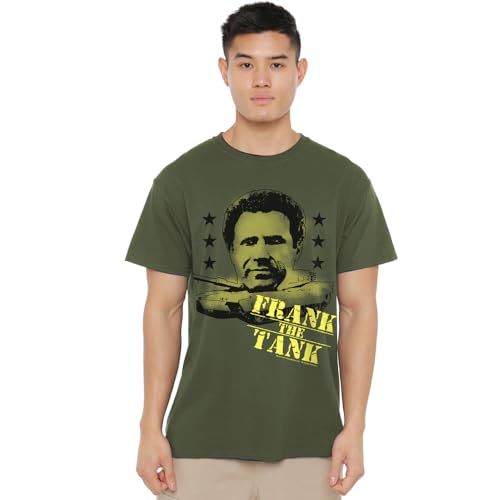 new boundary designs, inc. Old School Frank The Tank Unisex T-shirt, militair groen, X-Large, Militair Groen, XL