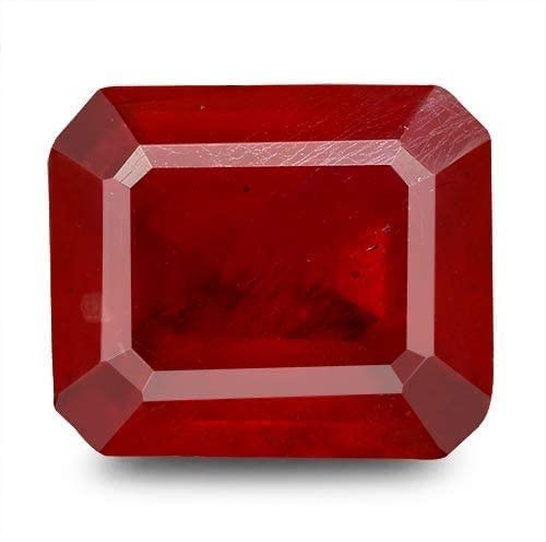 AAAA+ Gemstone Natural Spinal Ruby Stone Original 6.25 Ratti Certified Ceylon Red Spinel Stone Rashi Ratan (Lab - Approved) Square Shape AAAA+ Gemstone Excellent Square Cut-image-31