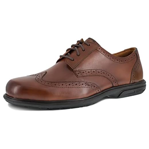 Florsheim Work Loedin Men's Steel Toe Dress Wingtip Lace-up Brown - 10 Medium