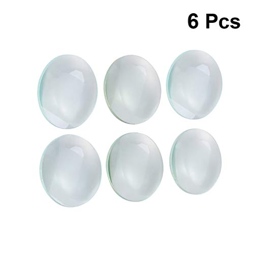 Premium Optisches Glas - 6 Stück Glaslinse Optische Linse 3cm / 5cm / 5cm Durchmesser 50 Mm / 100 Mm / 300 Mm Brennweite Doppelte Konvexe Professionelle Glaslinse Optische