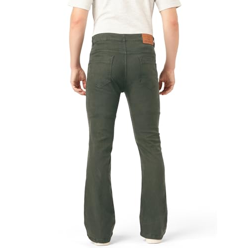 Image of PARIS HAMILTON Men Bootcut Fit Stretchable Bellbottom Denim Jeans
