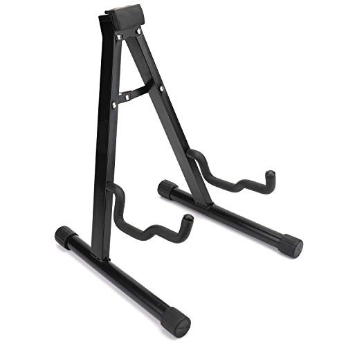 Foraineam 2 Pack Guitar Stand Universal A-Frame Folding Stand With Secure Lock For Acoustic Classic Electric Guitars thumb #4
