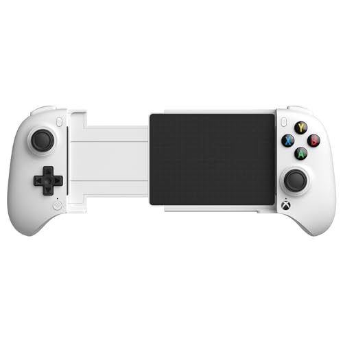 8Bitdo Ultimate Mobile Gaming Bluetooth Controller for iPhone, Apple, Android & Xbox Cloud Gaming with Hall Effect Joysticks/Triggers, 2 Pro Back Buttons, Officially Licensed (White)