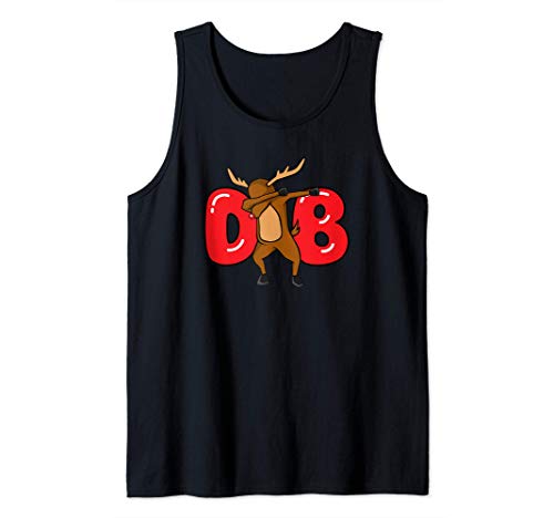 Dabbing Christmas Reindeer Funny Xmas Gift Canotta