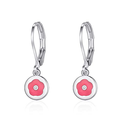 Boucles d'oreilles fleur en zirconi à offrir en cadeau mignon pour femme