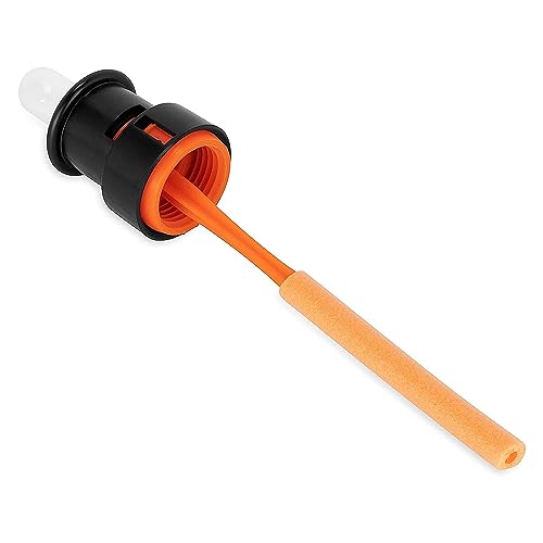 Image of Camco Rhino RV Tote Tank Gauge - Stops Overfilling & Spills | Compatible with Most Portable Tote Tank Brands - Allows The Tote Tank to Vent While Filling or Dumping - (39012)