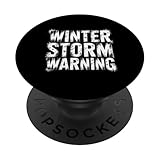 Winter Storm Warning Weather Meteorologist Alert |- PopSockets Adhesive PopGrip