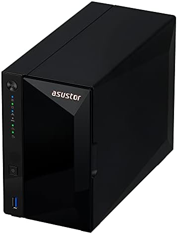 Asustor Drivestor 2 Pro AS3302T 2 Bay NAS, Quad Core 1.4 GHz CPU, 2GB RAM DDR4, Personal Private Cloud, Network Attached Storage Enclosure (Diskless)
