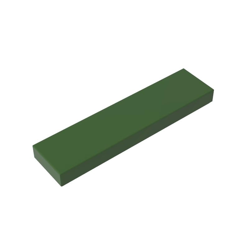 Gobricks 2431 Foundation Plate Tile 1x4 with Groove 50 Pieces GDS-563 Compatible with Lego Building Blocks Color:Tarmac โ image 1