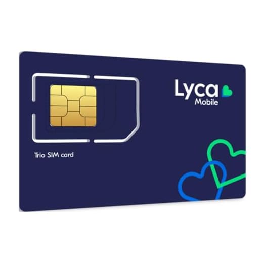 Sim 100% anonima Lycamobile Uk, già attiva e pronta per l'utilizzo, utilizzabile in italia, scheda telefonica con contratto a consumo, nessun canone mensile.