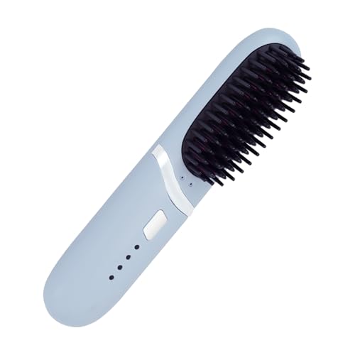 Lisseur de cheveux sans fil rechargeable : peigne lissant portable de voyage