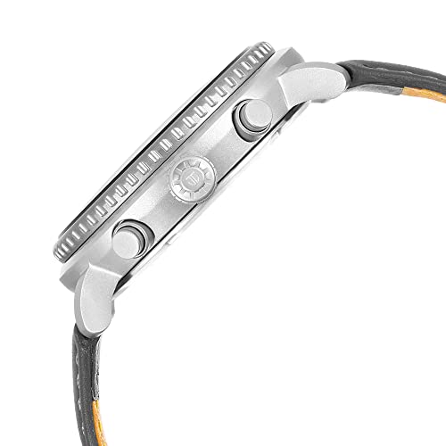 Titan Octane Aerobatics Anthracite Dial Chronograph Leather Strap Watch for Men-NS1857KL01 - Image 3