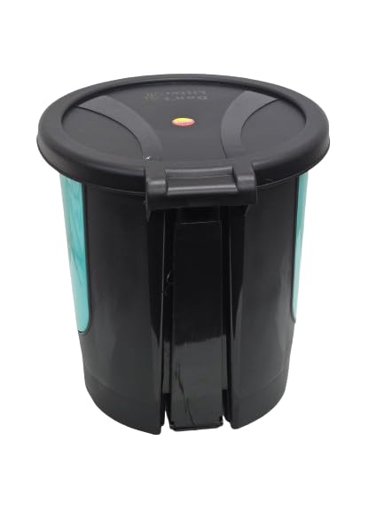 Image of ARISTO Unique Modern Plastic Pedal Dustbin 8.0 LTR (Green)