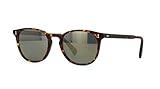 Oliver Peoples Unisex Finley Esq. Sun Semi Matte Sable Tortoise/G15 Goldtone Polarized Vfx