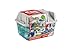 Hape City Railway and Train Bucket Set Toy with Hoisting Magnetic Crane for Trains, Trucks, and Cargo for Kids Ages 3 and Up, Multicolor