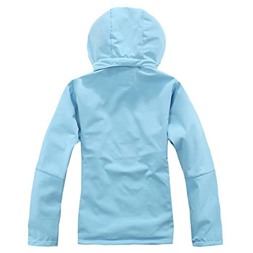 Regenjas voor dames, waterdicht, ademend, met capuchon, softshell jas voor dames, regenjas voor dames, waterdicht… - Image 4