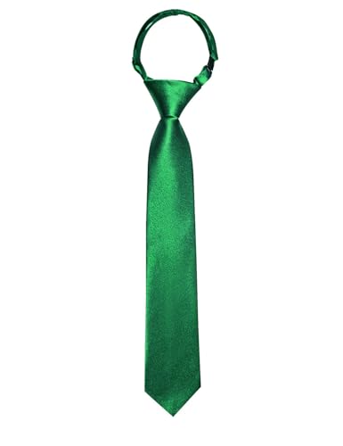 Image of Barry.Wang Boys Ties Pre-Tied Satin Solid Color Kids Tie Pocket Square Set Adjustable Formal Necktie Graduation School