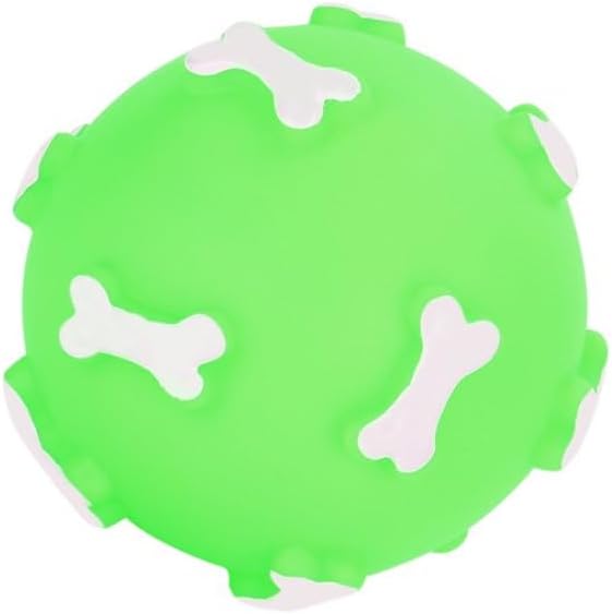 Buy Agirav Natural Latex Rubber Squeaky (BONE BALL) Dog Chew Toy