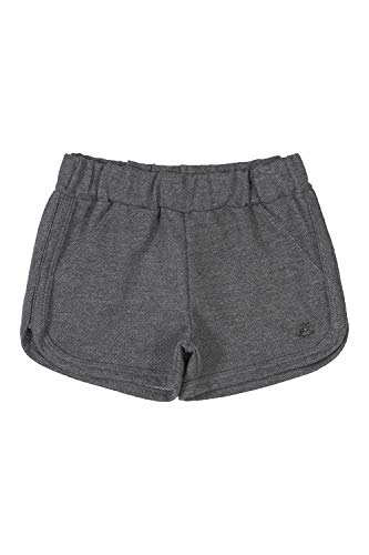 Shorts Infantil Em Moletom, Up Baby, Meninas, Mescla Preto, 10