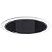 Nora Lighting NTS-714B-Specular Black Reflector Airtight Cone, White Plastic Ring