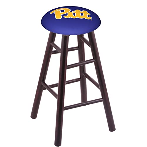 Holland Bar Stool Co. Maple Bar Stool in Dark Cherry Finish with Pitt Seat by The