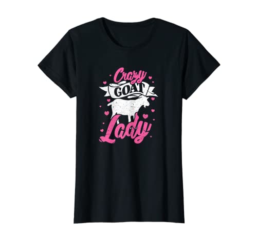 Camiseta crazy goat lady shirt i funny goats farmer farm camiseta