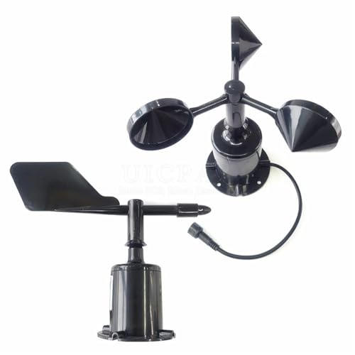 OYmFUIEeK Sensor de dirección de Velocidad del Viento de policarbonato de 30 m/s Estación meteorológica