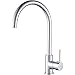 Produktbild GRIFEMA GRIFERÍA DE COCINA-G4001 | Küchenarmatur - Wasserhahn Küche mit Hoher Auslauf(246mm), 360° Schwenkbar | Einhebel-Spültischarmatur, G3/8'' Anschlüsse, Hochdruck, Messing, Chrom