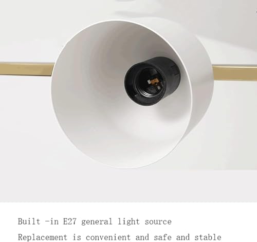 Suspension longue rangée E27 en métal dimmable au design architectural épuré - 6