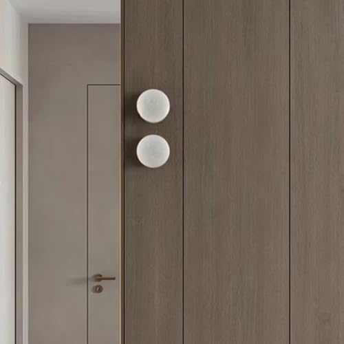 Lámpara de pared de mármol natural redonda LED para dormitorio estilo nórdico 3