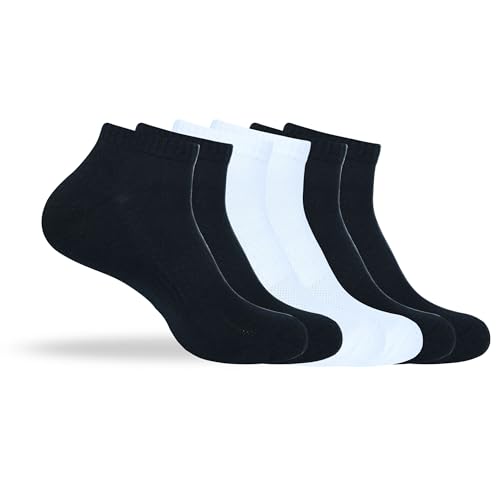 Image of Women's Ankle Socks Thick Cushioned Cotton, Moisture-Wicking socks, Breathable Performance Socks for Running, Sports
