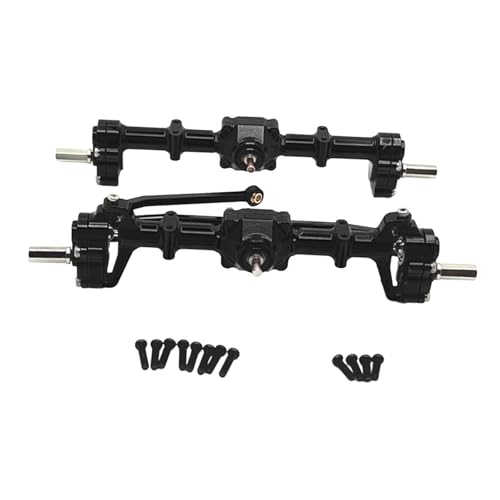 Essieu de voiture RC durable boîtier arrière 1/12 aluminium pour fonctionnalité accrue