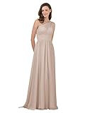 ALICEPUB Biscotti Bridesmaid Dresses Plus Size Chiffon Long Maxi Formal Party Dress for Women One Shoulder, US20