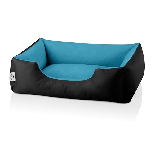 BedDog Hundebett M - Hundekissen - Hundekorb - Hundecouch - Hundesofa - Bezug abziehbar, Waschbar, für Kleine Hunde