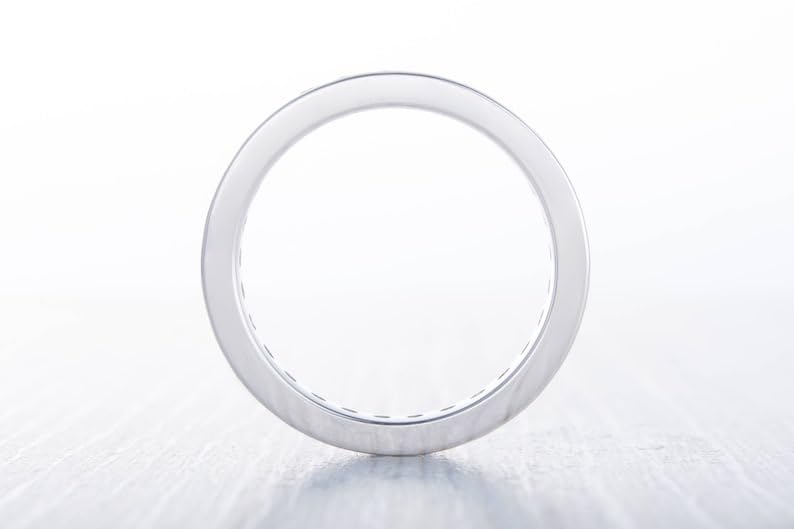 Bague moissanite transparente et argent 925 anti-ternissement