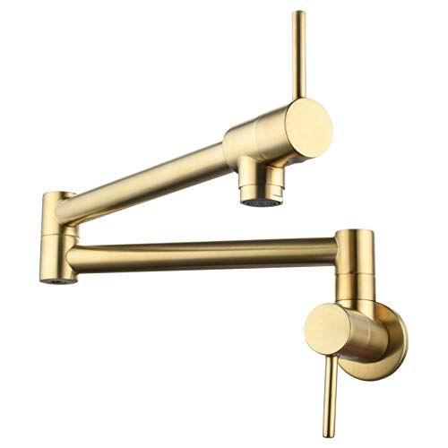 Grifo de llenado de ollas de montaje en pared con brazos plegables dobles 2