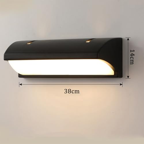 Lampe murale extérieure LED IP65 étanche 30W éclairage noir - 2