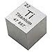 COYOUCO Titanium Density Cube 10mm Ti 99.99% Metal Block for Element Collections Lab Experiment Material Hobbies Simple Substance Display