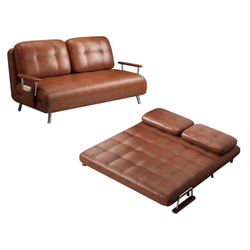 Sofá cama plegable convertible con respaldo ajustable de 5 posiciones, funda extraíble, ahorro de espacio