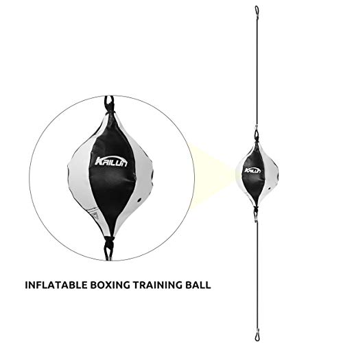 BESPORTBLE Boxing Bag Boxing Bag Punchingball Erwachsene Boxen Punchingball Boxen Doppelendball Training Training mit Inflator Trainingsger?t PU Anf?nger ?nner ? Boxbirne