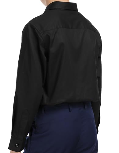 Boy Long Sleeve Dress Shirts for Teens, Toddler Boys Kids Collared Button Down Uniform Shirt, Size 2T-204