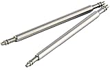 2er-Packung 2 Edelstahl Federstege Ø1,8mm Stege Federstifte Uhrenstifte Watch Spring Bar 24 mm