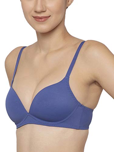Image of Triumph T-Shirt Bra for Women Padded Non Wired Everyday Bra Invisible Wireless Seamless Lingerie Soft Moulded PU Cup Support Comfortable Smooth Microfiber T-Shirt Bra Pack of 1