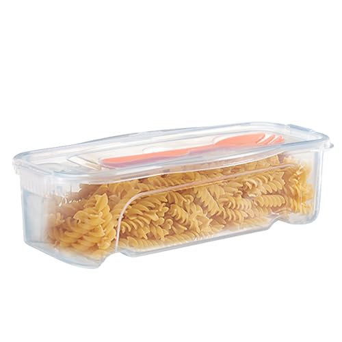 Pasta Scatola Di Cottura - Cuocipasta per Microonde con Colino - con Coperchio E Forchetta,può Essere Utilizzato Anche Come Contenitore,Adatto per Conservare Frutta E Pasta,per Dormitorio,ufficio