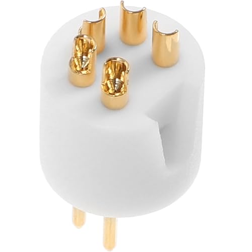 Conector de tocadiscos de 5 clavijas chapado en oro para brazo de fonógrafo