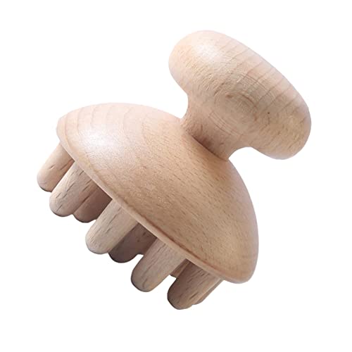 vincente Masajeador Anticelulítico - Herramientas de Masaje Manual de Madera Natural - Cepillo Corporal masajeador de Mano de Madera Natural para la reducción de la Celulitis y la relajación Muscular