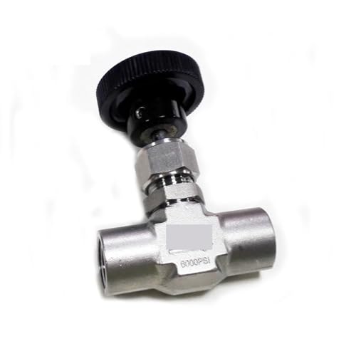 6000PSI Mini Air Needle Valve Stainless Steel Gas NPT Female On/Off 1/8