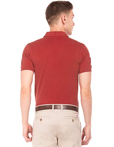 U.S. POLO ASSN. Regular Fit Mens Cotton Half Sleeve Polo T Shirt (Ustshc0064_Red_Xl)