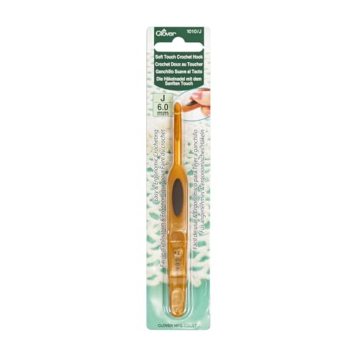 Clover Soft Touch 6.0-mm Crochet Hooks Size J 1010/J