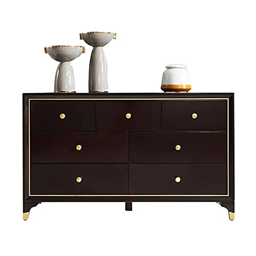 QINJIE Aparador de Cocina, Mueble Comedor Buffet, con 3 gabinetes pequeños y 4 gabinetes Grandes para Pasillo, Entrada o Sala de Estar